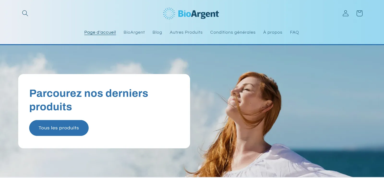 Aperçu du site BioArgent