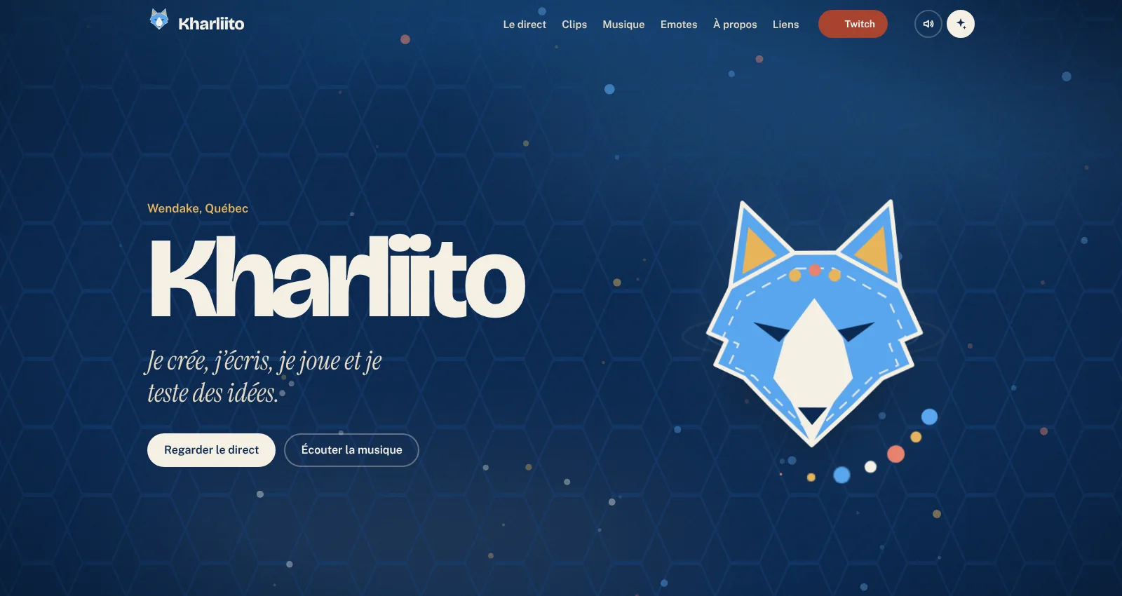 Aperçu du site Kharliito