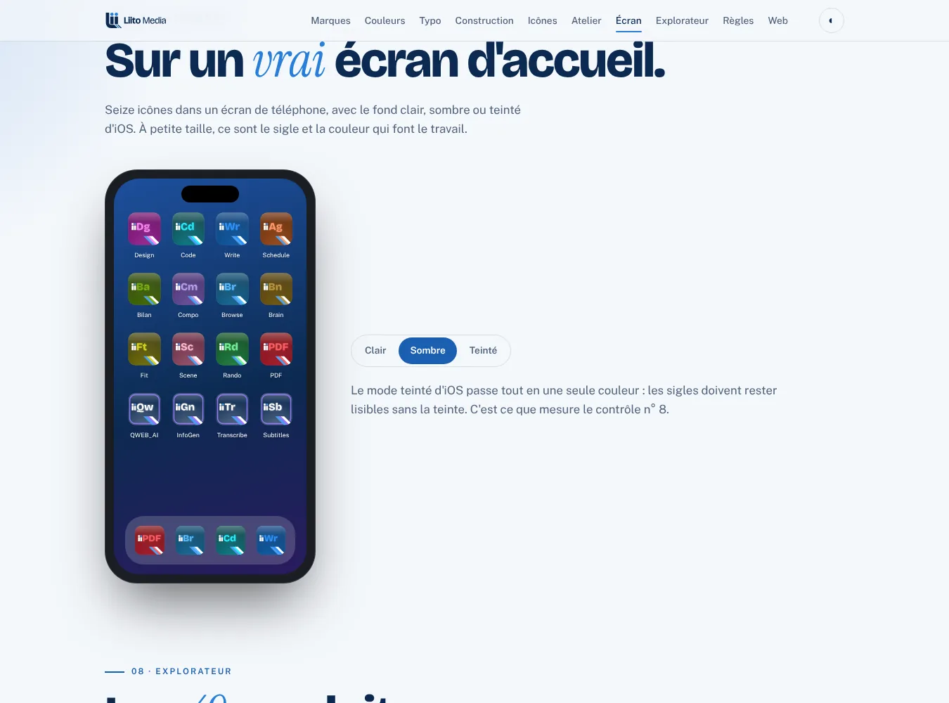 Détail du site liitoBranding