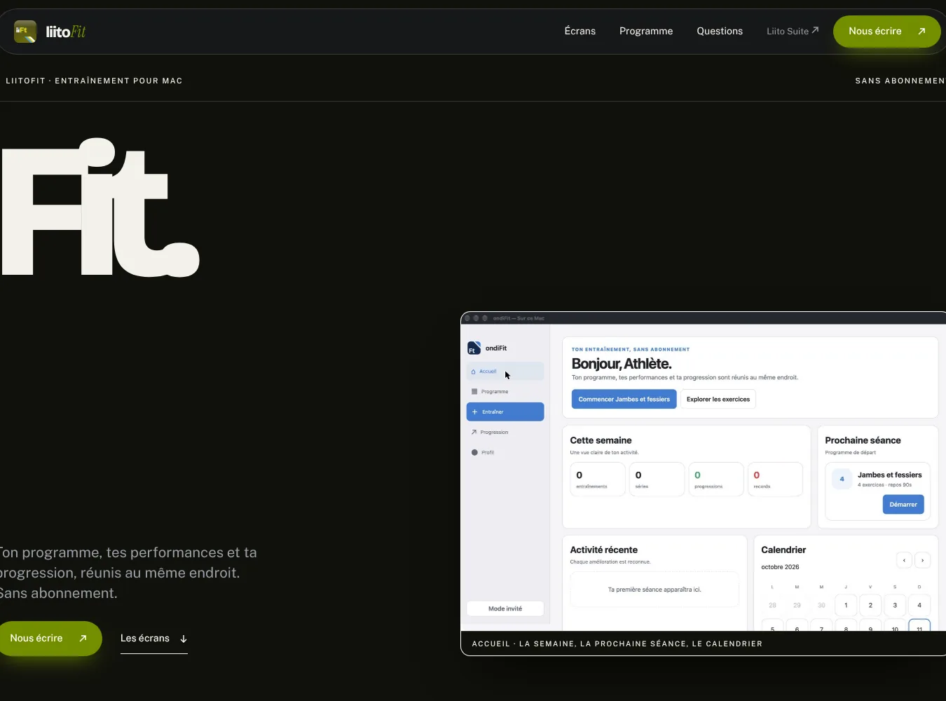 Détail du site Liito Suite