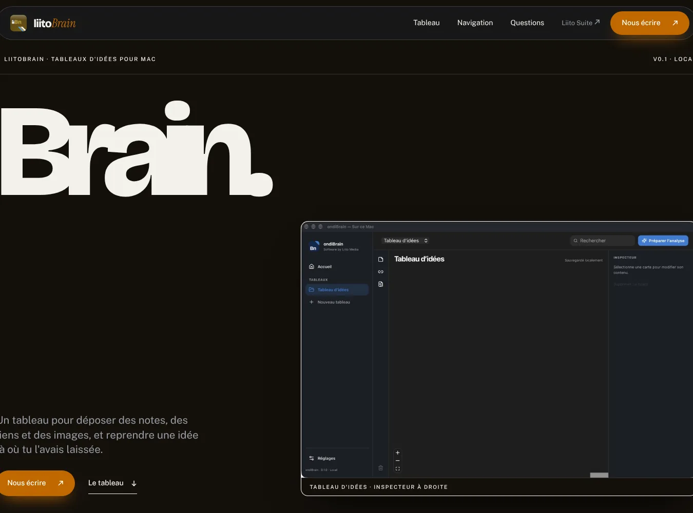 Détail du site Liito Suite