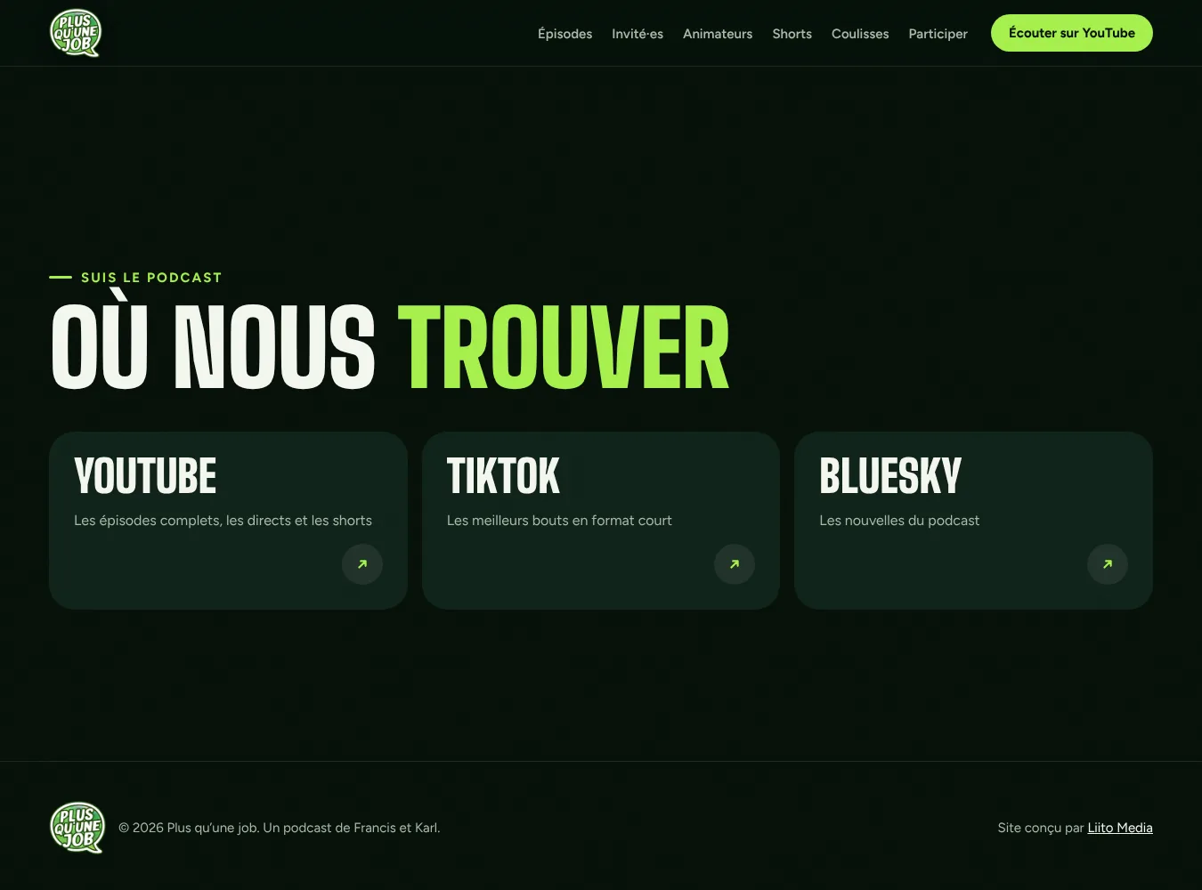Détail du site Plus qu’une job