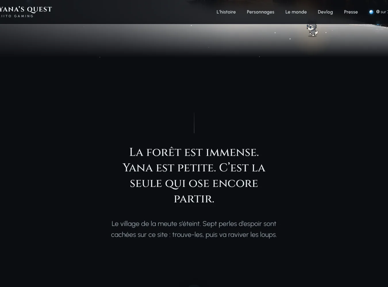 Détail du site Yana’s Quest