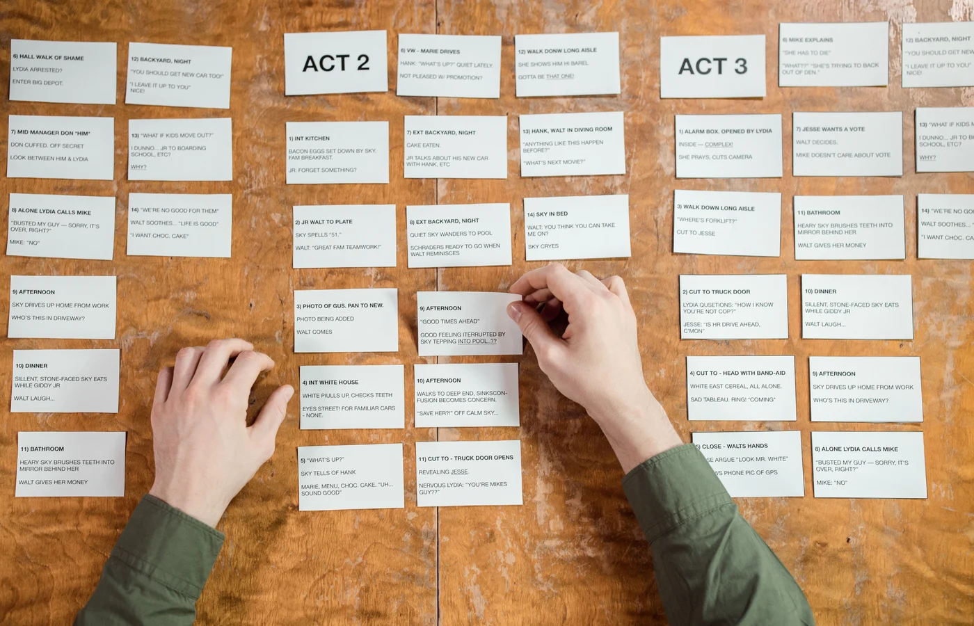 Deux collègues planifiant leurs prochaines actions avec des notes de travail
