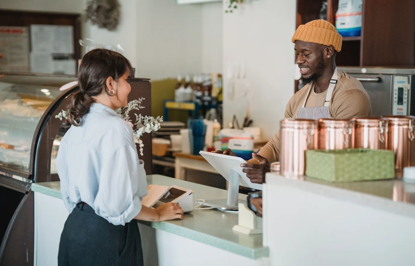 Petite entreprise dans un environnement de travail réel et accessible