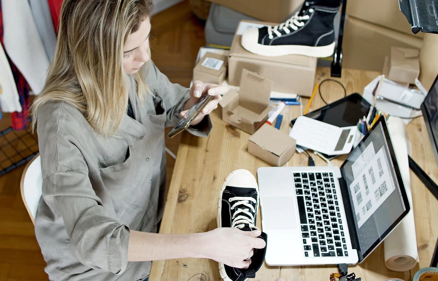 Petite entreprise dans un environnement de travail réel et accessible