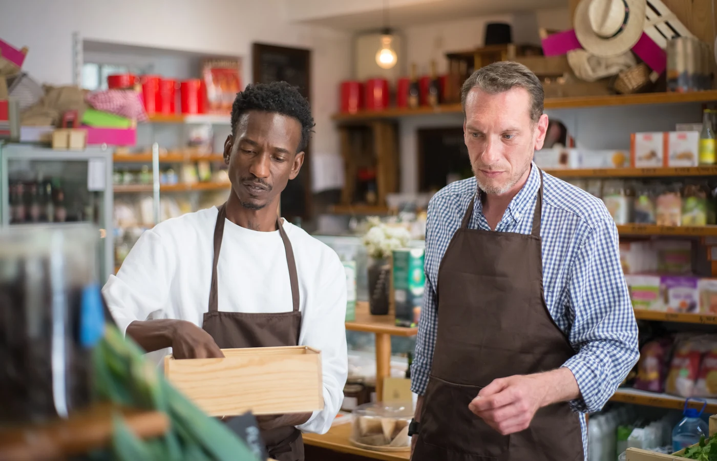 Petite entreprise dans un environnement de travail réel et accessible