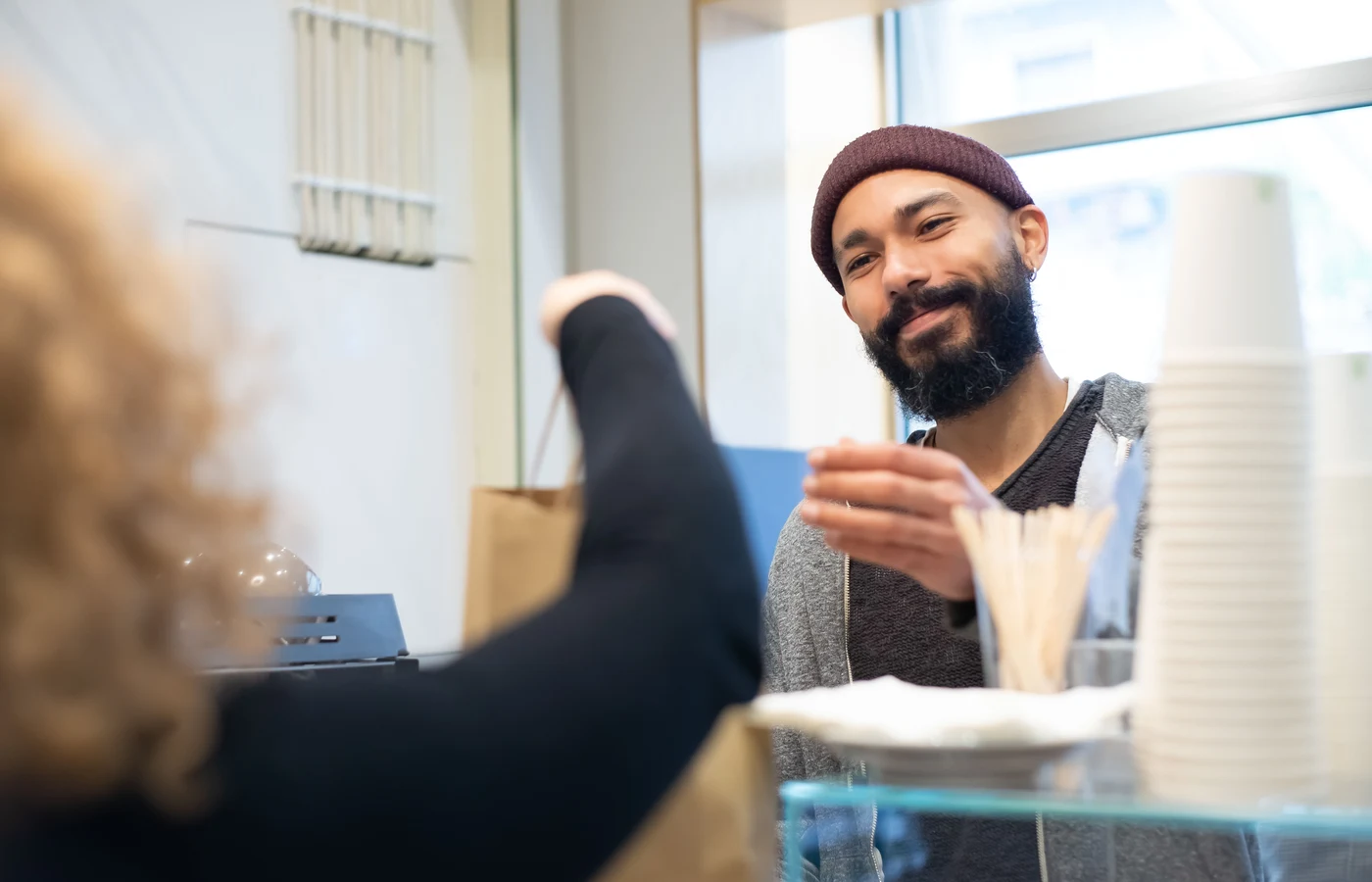 Petite entreprise dans un environnement de travail réel et accessible